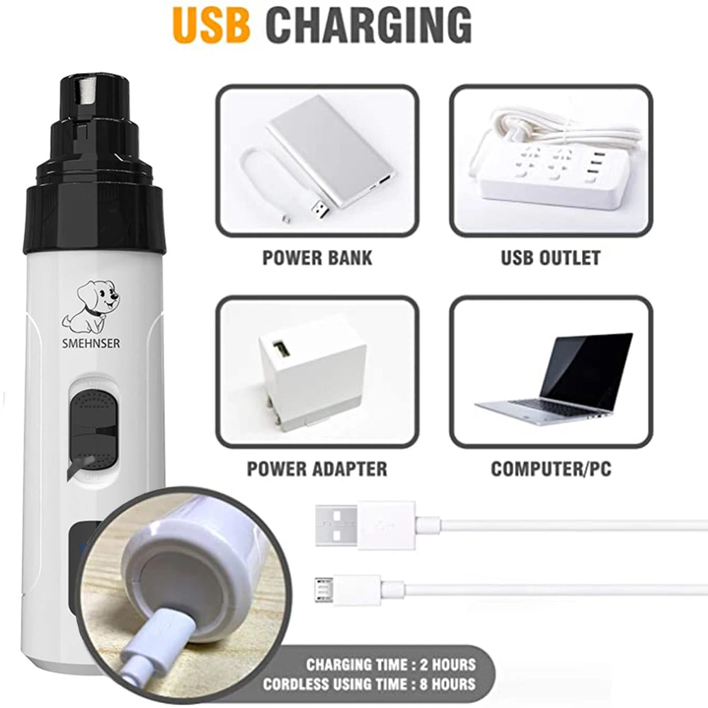USB Charging Pet Nail Clipper