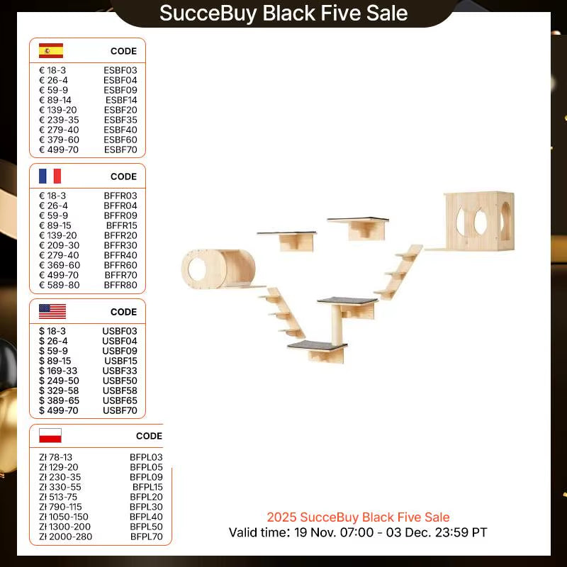 Succebuy Cat Shelves & Perches
